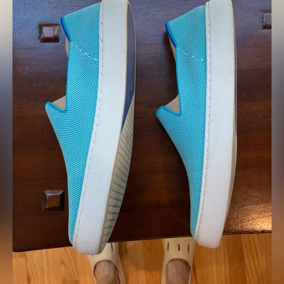 Rothy’s In-Store Exclusive Island Blue Slip On Sneakers - Picture 3 of 11